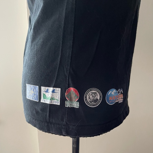 Adler Black T-Shirt With Bird Print Size Medium - Picture 3 of 8